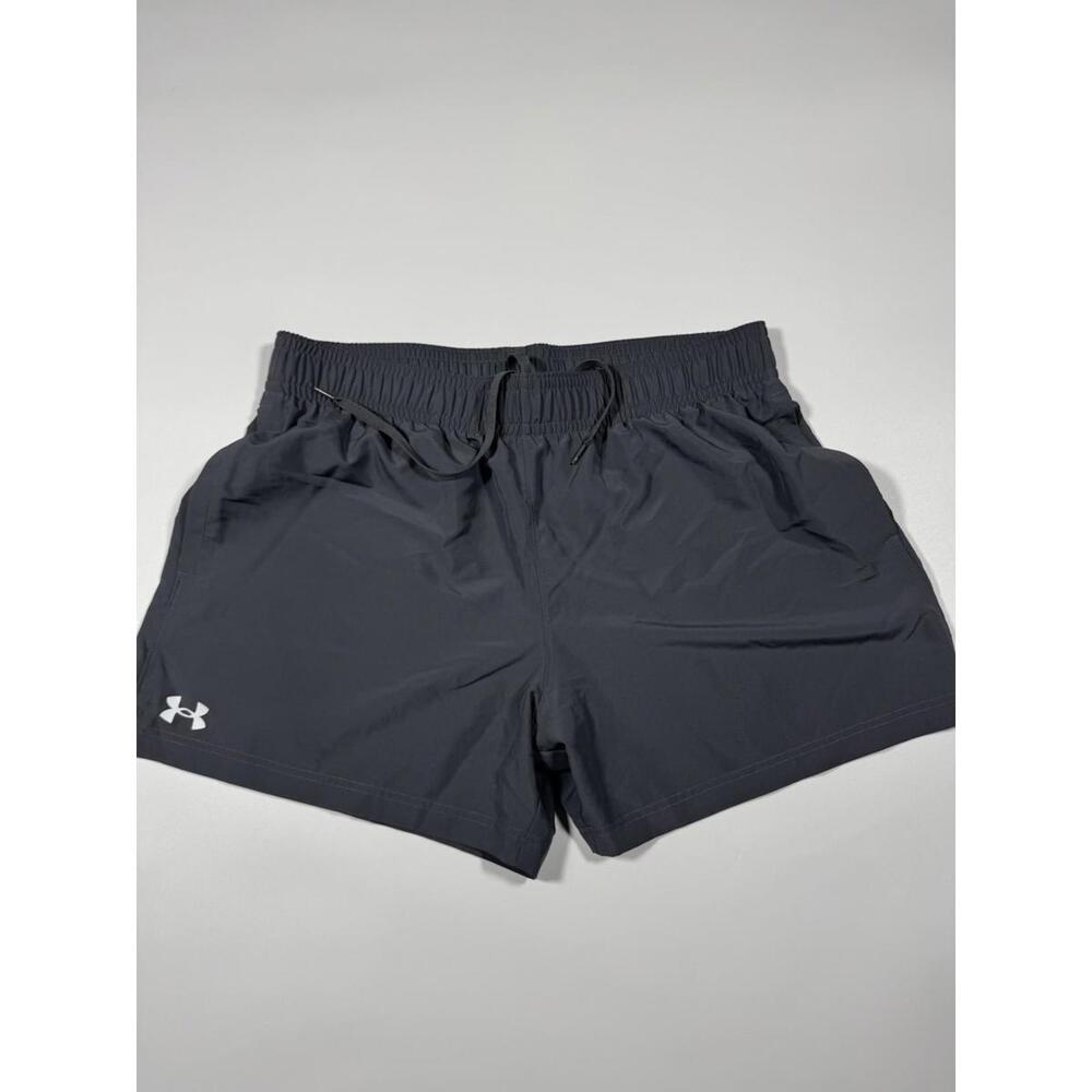 Under Armour Mens XL Black Athletic Running Training Shorts Drawstring